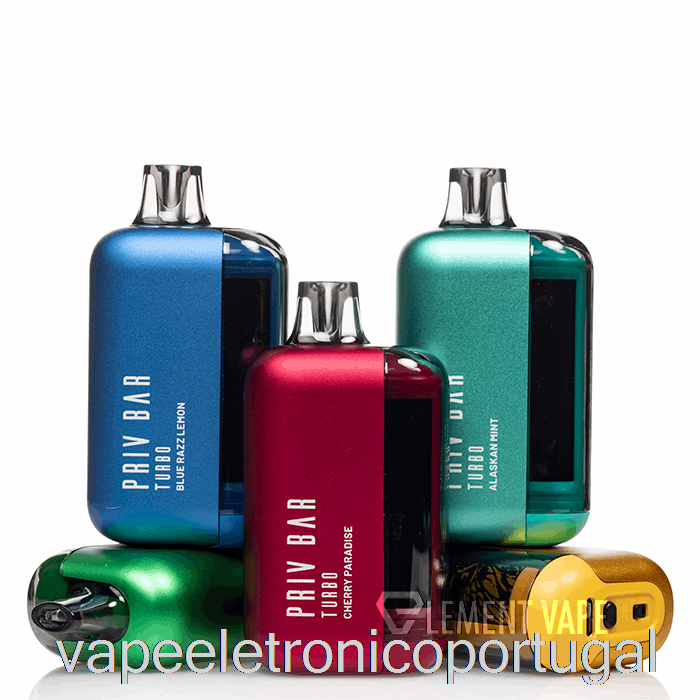 Vape Eletrônico Smok Priv Bar Turbo 15k Descartável Kiwi Palha Chiclete